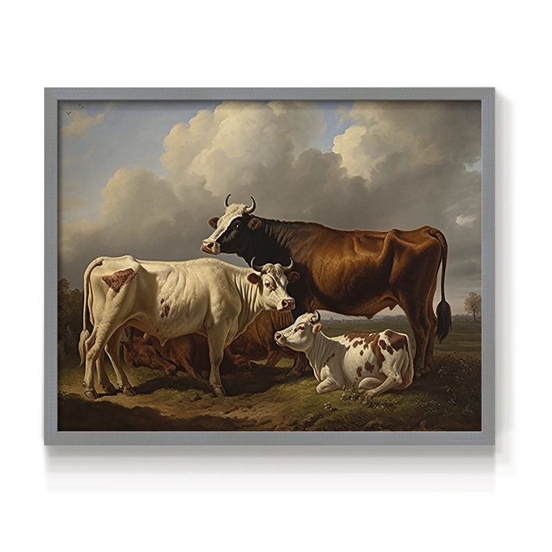 Faune, série XXVII, reproduction encadrée, H 11 po x l 14 po, Gris