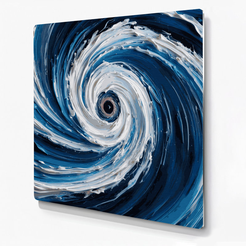 Art mural en métal Sci Fi Pulsar, H 96 po x l 96 po x P 0,05 po