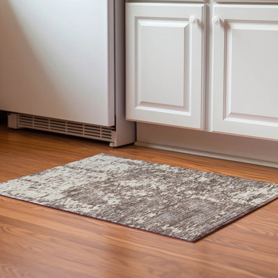 Premium Machine Washable Prisco Brown Rug