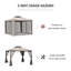 Pavillon de jardin Outsunny, abri de jardin avec toit et filet