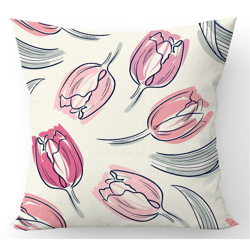 Shoshanna Floral Square Cushion