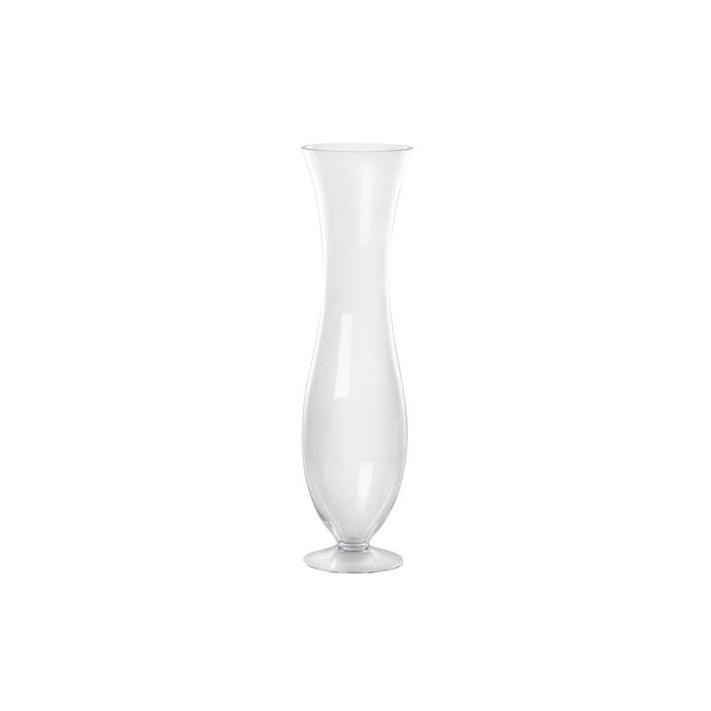 Coosada Glass Table Vase 1, 50cm H x 13.5cm W x 11.5cm D, Clear