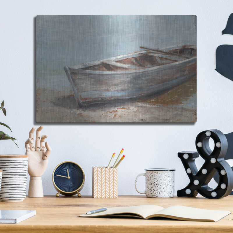 «Whitewashed Boat II» par Ethan Harper, H 12 po x l 16 po