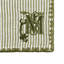 TWILL STRIPE GREEN Monogrammed Napkin Set
