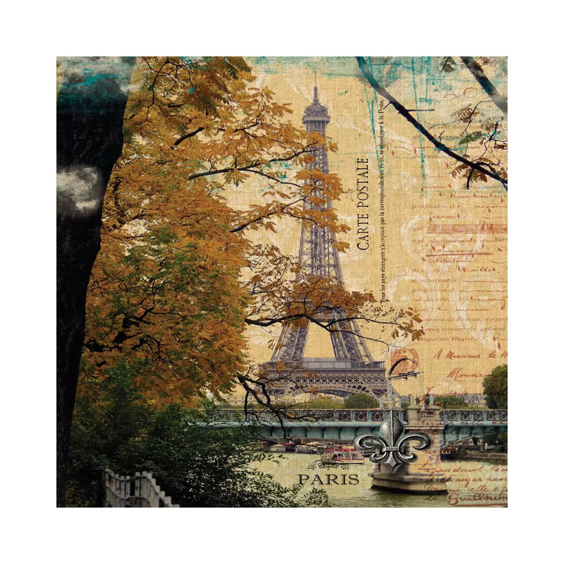 Eiffel Romance III by Sandy Lloyd - Wrapped Canvas Print, 30.48cm H x 30.48cm W x 1.905cm D
