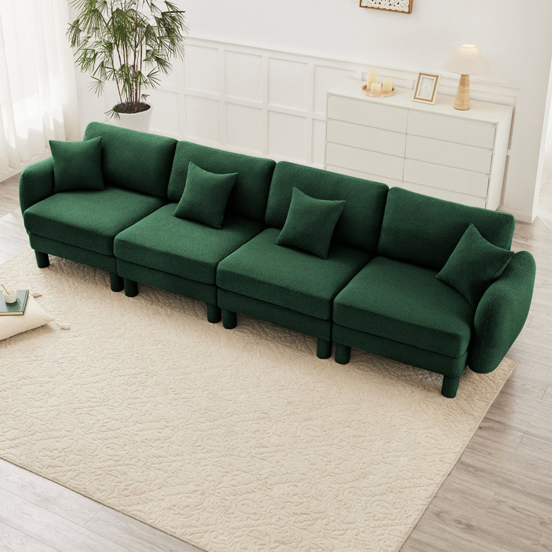 Canapé-lit Boucle, Vert