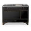 Majestic III Series 48 Inch Dual Fuel Range with 5 Sealed Burners, Griddle, Frenchtop in Matte Graphite (Natural Gas, Burnished Trim)-1387864844-1387864835-1387864833