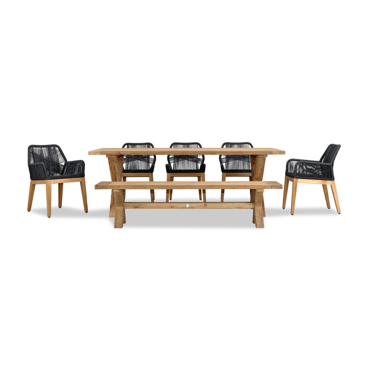 Carl Fields Outdoor 7 - Piece Teak Dining Set