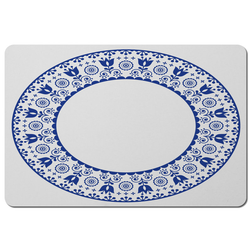 Ardzruni Polyester-Coated Hardboard Floral Rectangle Placemat