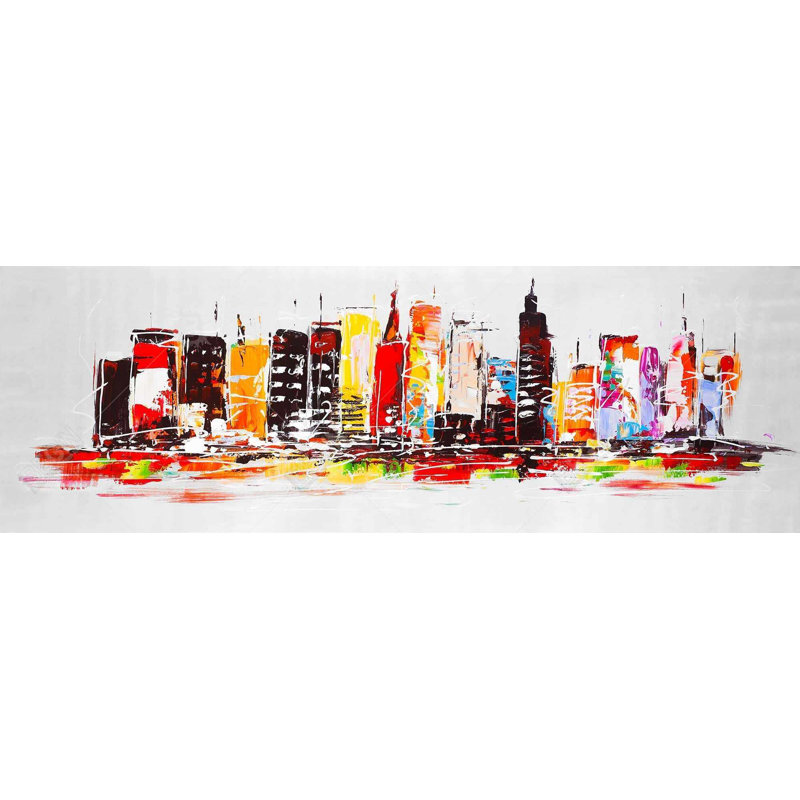 «City In Bright Colors» sur toile