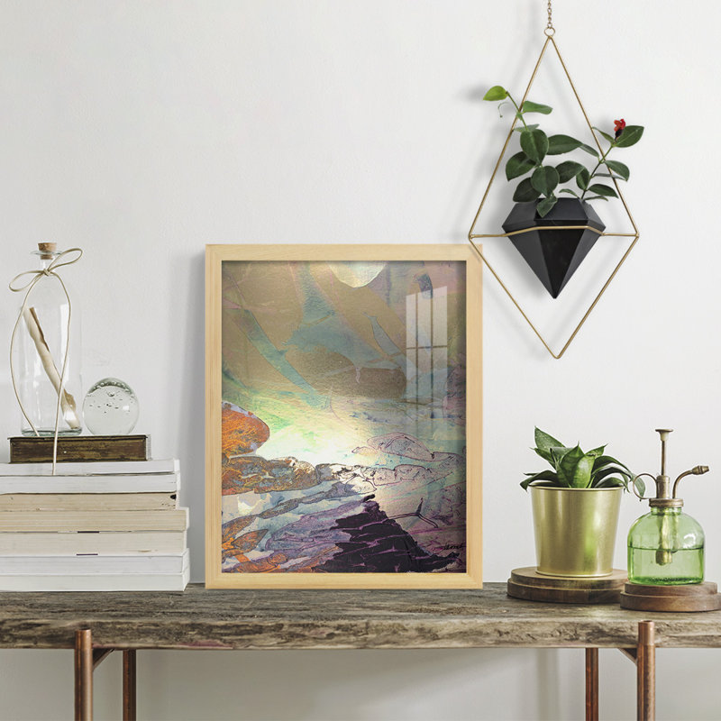 Paysage de Monet, impression encadrée sur papier, H 15 po x l 12 po x P 1 po, Naturel