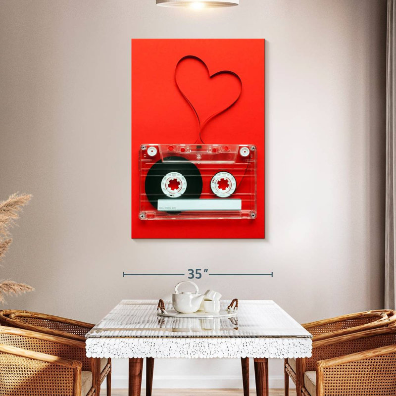 Cassette en forme de cœur Abarca, H 48 po x l 32 po