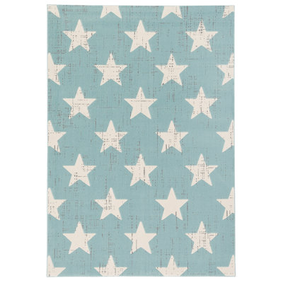 Canvas Rectangle Geometric Area Rug
