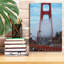 Toile épique Graffiti «Golden Gate Covered In Fog» par Martin Podt, 12 po x 18 po