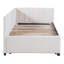 Lit de jour rembourré avec base de canapé-lit sans sommier, tissu en lin-991814918-991814913