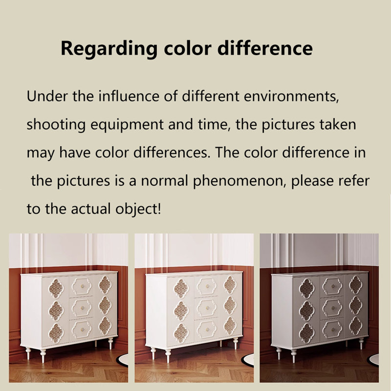 French style fashionable storage shoe cabinet, Ivory, 37.4" H x 47.24"  W x 13.78" D