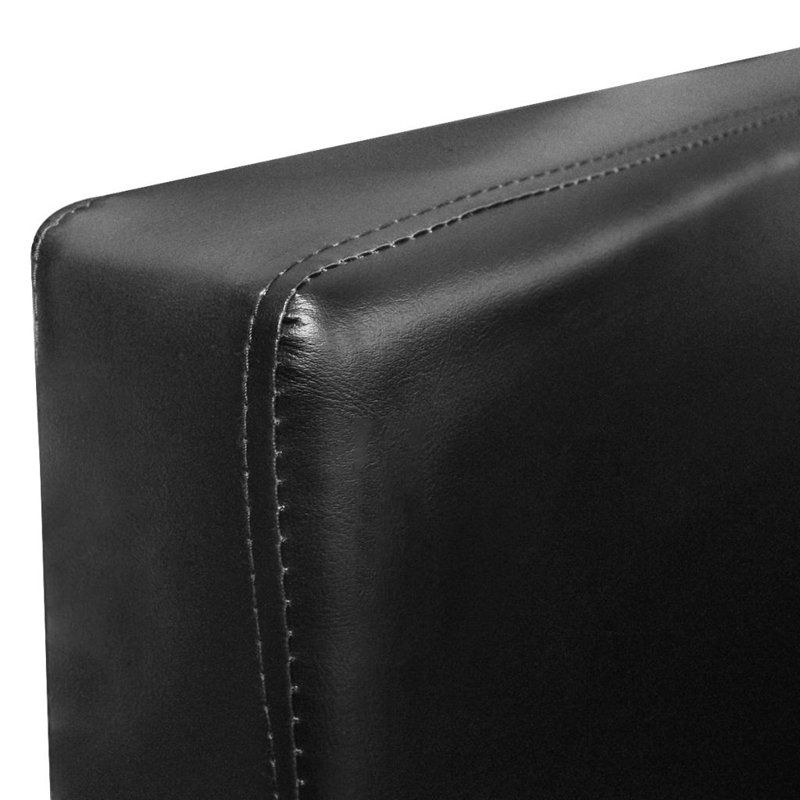 Armchairs with Chrome Base Faux Leather, Black Faux Leather