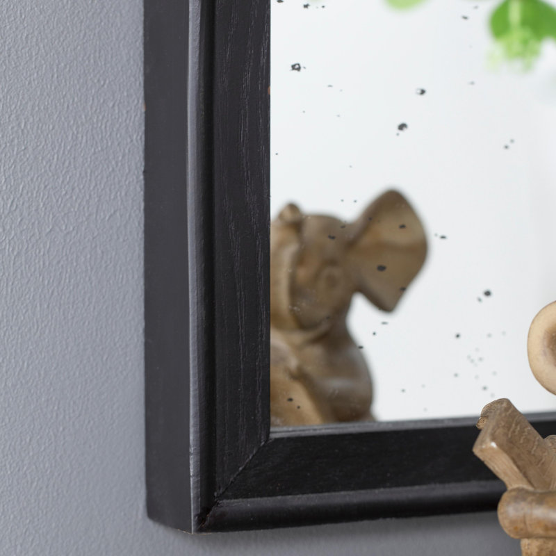 Miroir décoratif Langosta Bingley, Noir, H 65 po x l 29,5 po