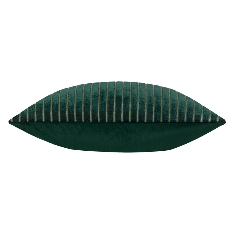 Savoy Stripe Striped Square Throw, Green, Pillow Cover Only - No Insert