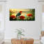 Ensemble de 3 tableaux sur toile représentant des oiseaux et des fleurs tropicales-1431114799