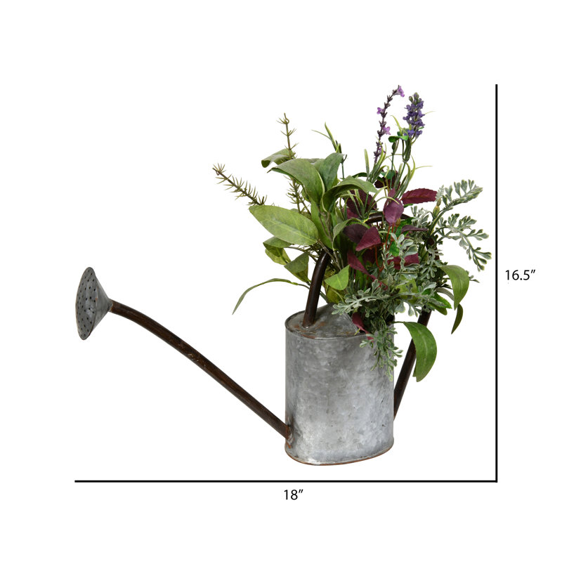 Arrangement floral d’herbe dans un pot