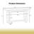 Brazos Modern Console Table Sofa Table with Concrete Top, 59'' Long Accent Entryway Table-1471325379-1471325376