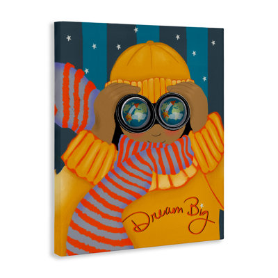 Dream Big with Binoculars Canvas, design by Lori Mosley