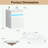 Wall Mounted Bathroom Vanity with Sink, radar sensing light and Storage Space