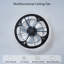 Ventilateur de plafond à DEL moderne avec télécommande et contrôle d'application, luminaire encastré à intensité variable-551071697-570212779