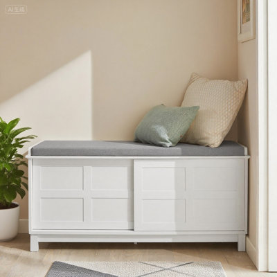 Grandview Polyester Upholstered Storage Bench