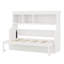 Lit escamotable avec bureau et tablettes de rangement-1220536069