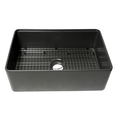 30'' L Single Bowl Fireclay Kitchen Sink