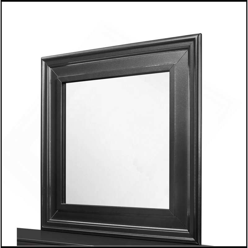 SHAKER CROCODILE METALLIC GREY MIRROR