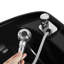 70'' L x 25'' W Black Freestanding Shampoo Sinks with Faucet