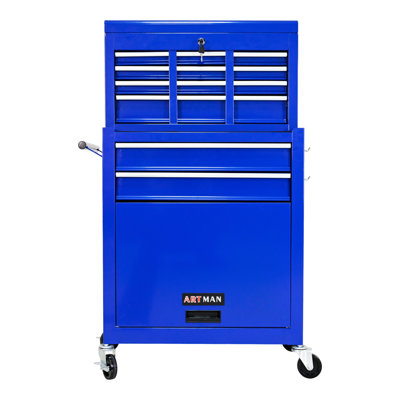 High Capacity Rolling Tool Chest With Wheels And Drawers, 8-Drawer Tool Storage Cabinet