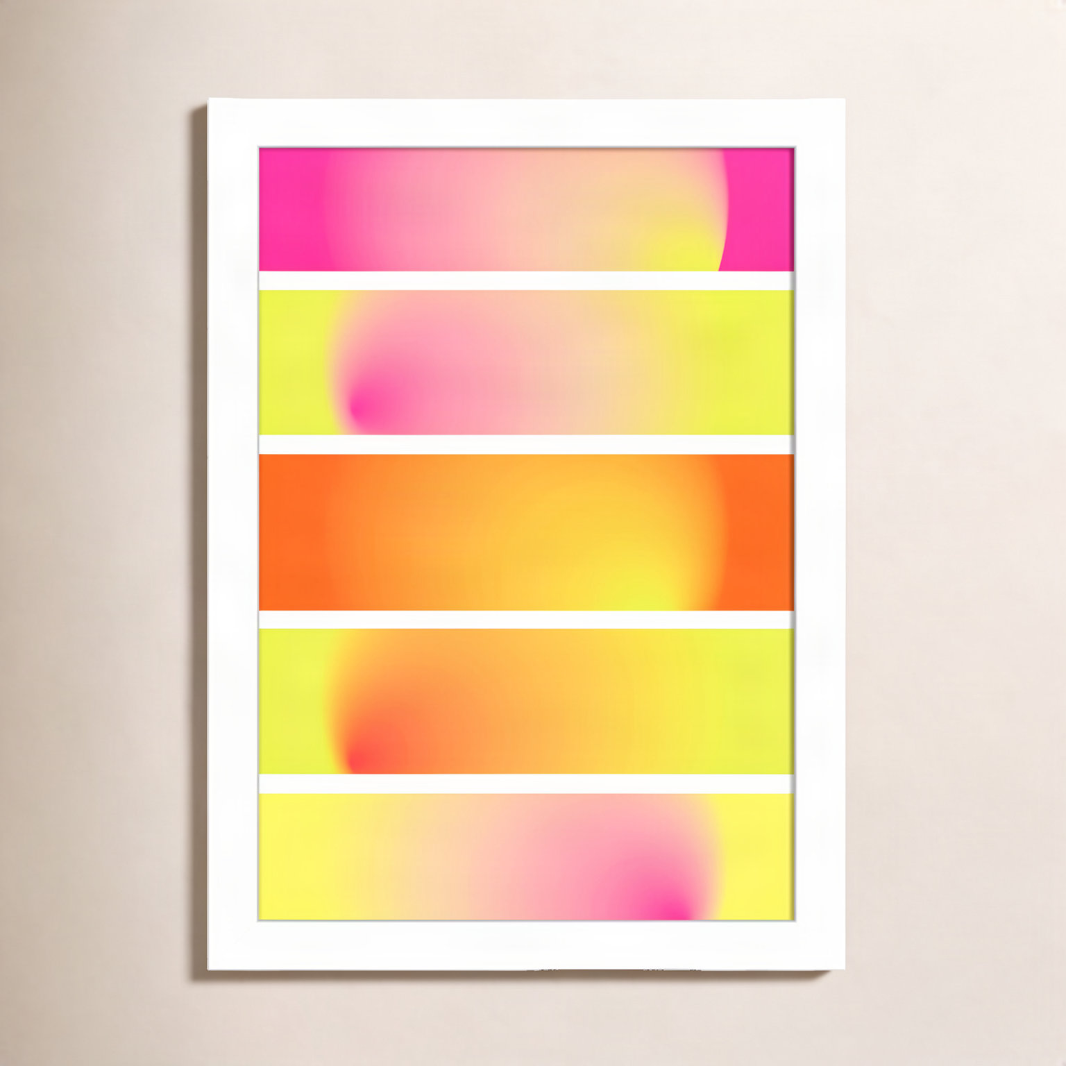 " One way ", 13" H x 10" W x 1" D, White