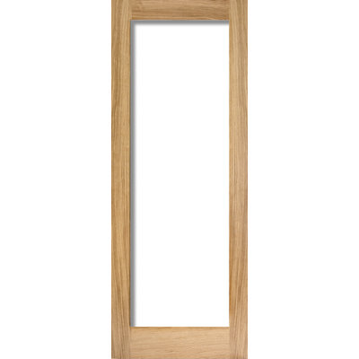 Pattern 10 1L Clear Unfinished Oak Doors FD 30