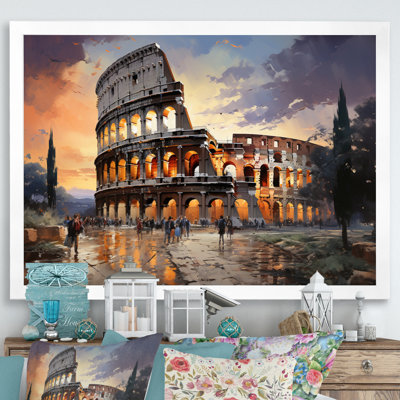 Beige, Italie, Colisée, Colosseo, sur toile