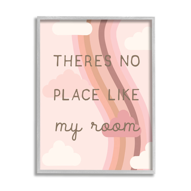 «Pastel Pink Clouds Room» par Lil 'Rue - Art textuel, H 20 po x l 16 po x P 1,5 po, Estampe numérique Farmhouse