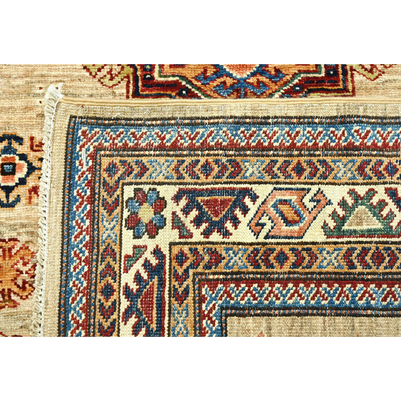 Tapis orange / rouille unique 3 pi 11 po x 6 pi 3 po Mariana