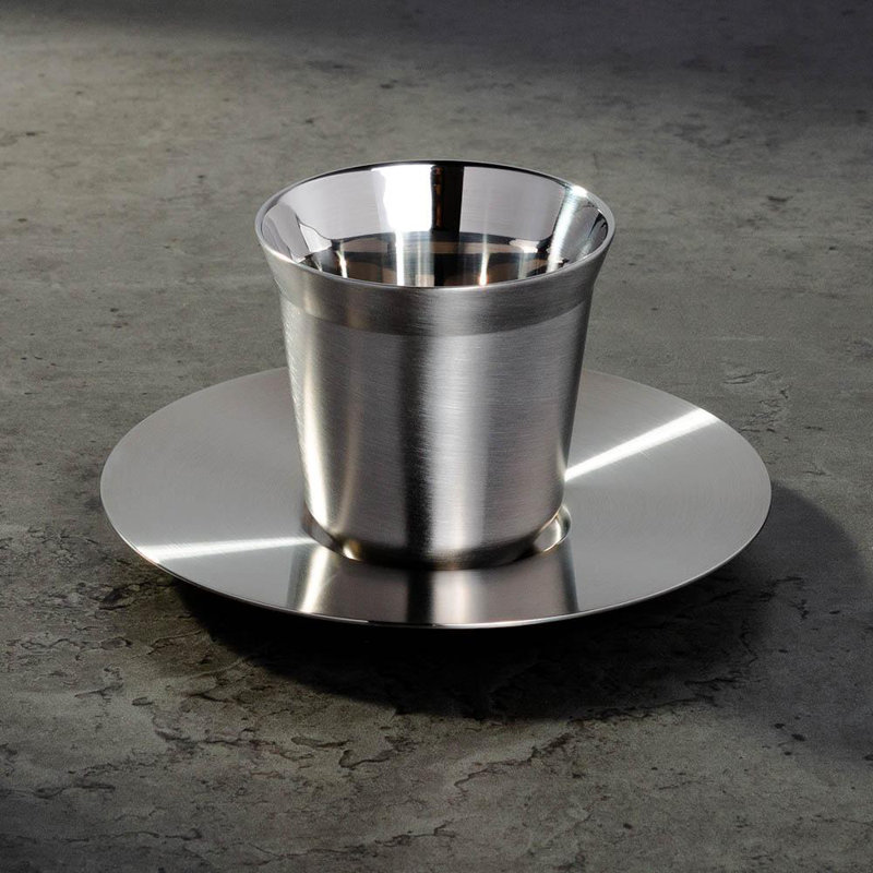 Tasse à espresso et soucoupe, 2,6 oz