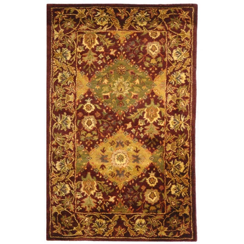 Tapis oriental en laine touffeté à la main Dunbar, Rectangle 2 pi 3 po x 4 pi