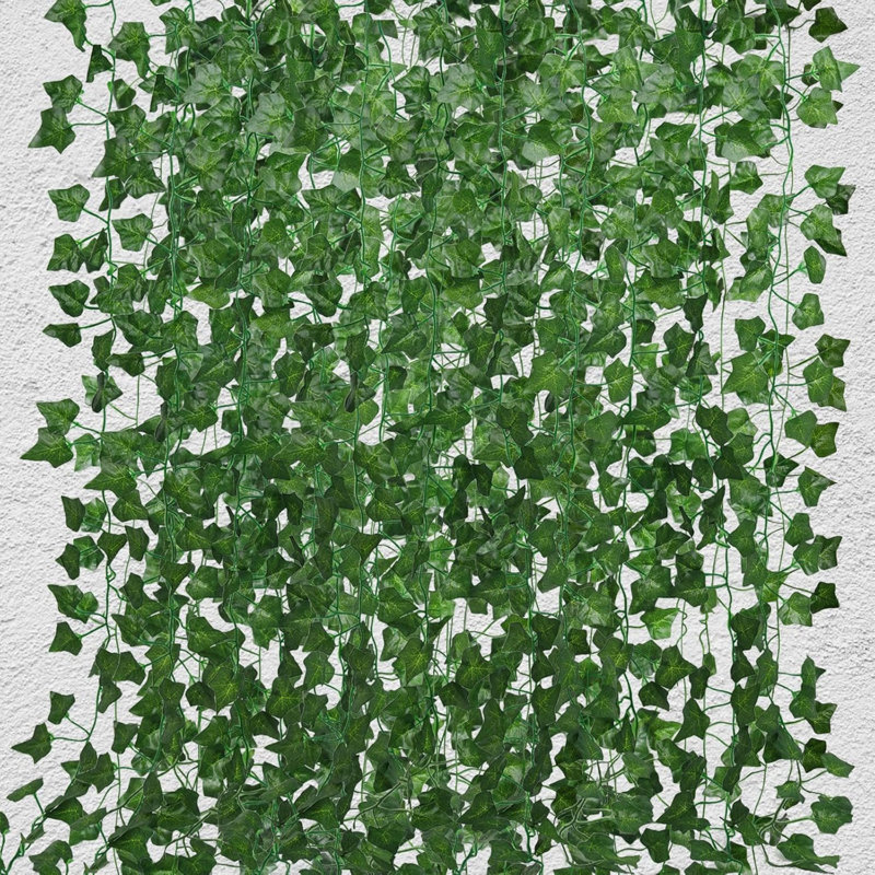 258 FT Fake Vines Greenery Leaf Garland Ivy Vine Foliage Flowers Hanging for Wedding Party Garden Home Kitchen Office Wall Decoration(36 Pack)
