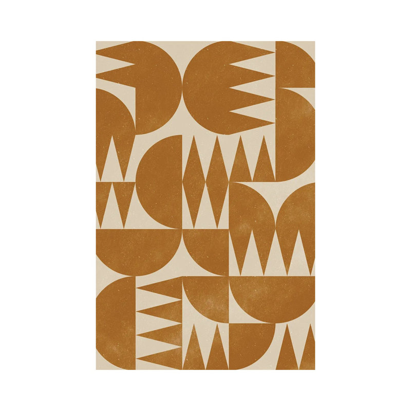 «Woodblock Pattern III» par Alisa Galitsyna - Giclée sur toile tendue avec châssis, H 12 po x l 8 po x P 0,75 po
