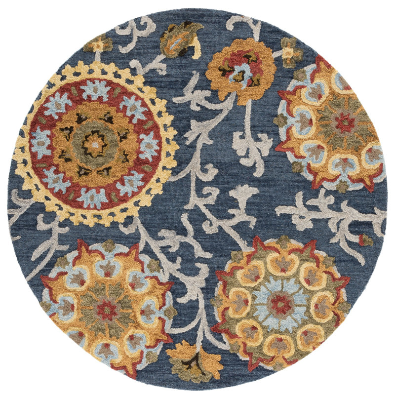 Tapis en laine touffeté à la main Hardwicke, Rond 8 pi