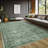 Washable Area Rug Green Floral Soft Accent Carpet Vintage Inspired Distressed Low Pile for Living Room Dining Room Bedroom Den-355323830