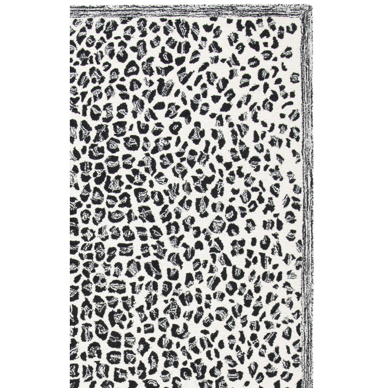 Tapis en laine et coton indien touffeté à la main Metro, Rectangle 5 pi x 8 pi