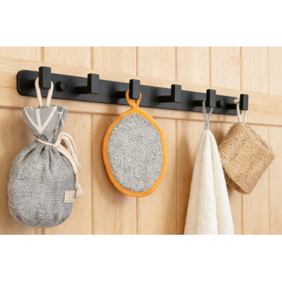 Coat Rack, Heavy Duty Stainless Steel 6 Tri Coat Hook Hanger, Wall Mounted Storage Wall Hook