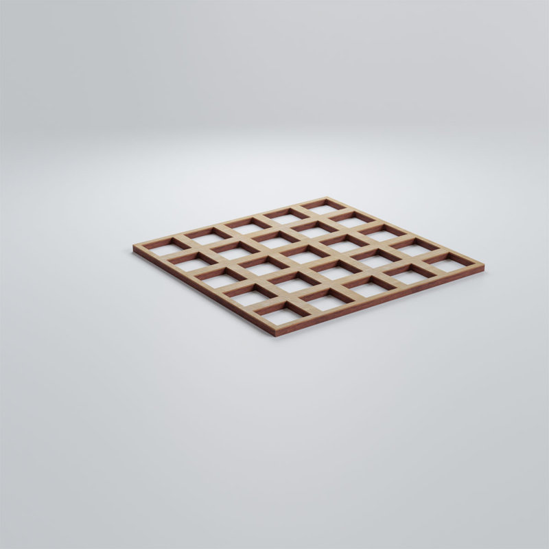 Panneaux muraux en bois Manchester, Bouleau, H 7 3/8 po x l 7 3/8 po x P 1/4 po