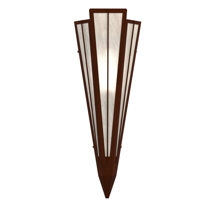 Brum 1 - Light Flush Mounted Sconce, Mahogany Bronze